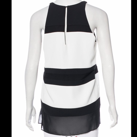 Parker Striped Silk Top - Picture 2 of 3